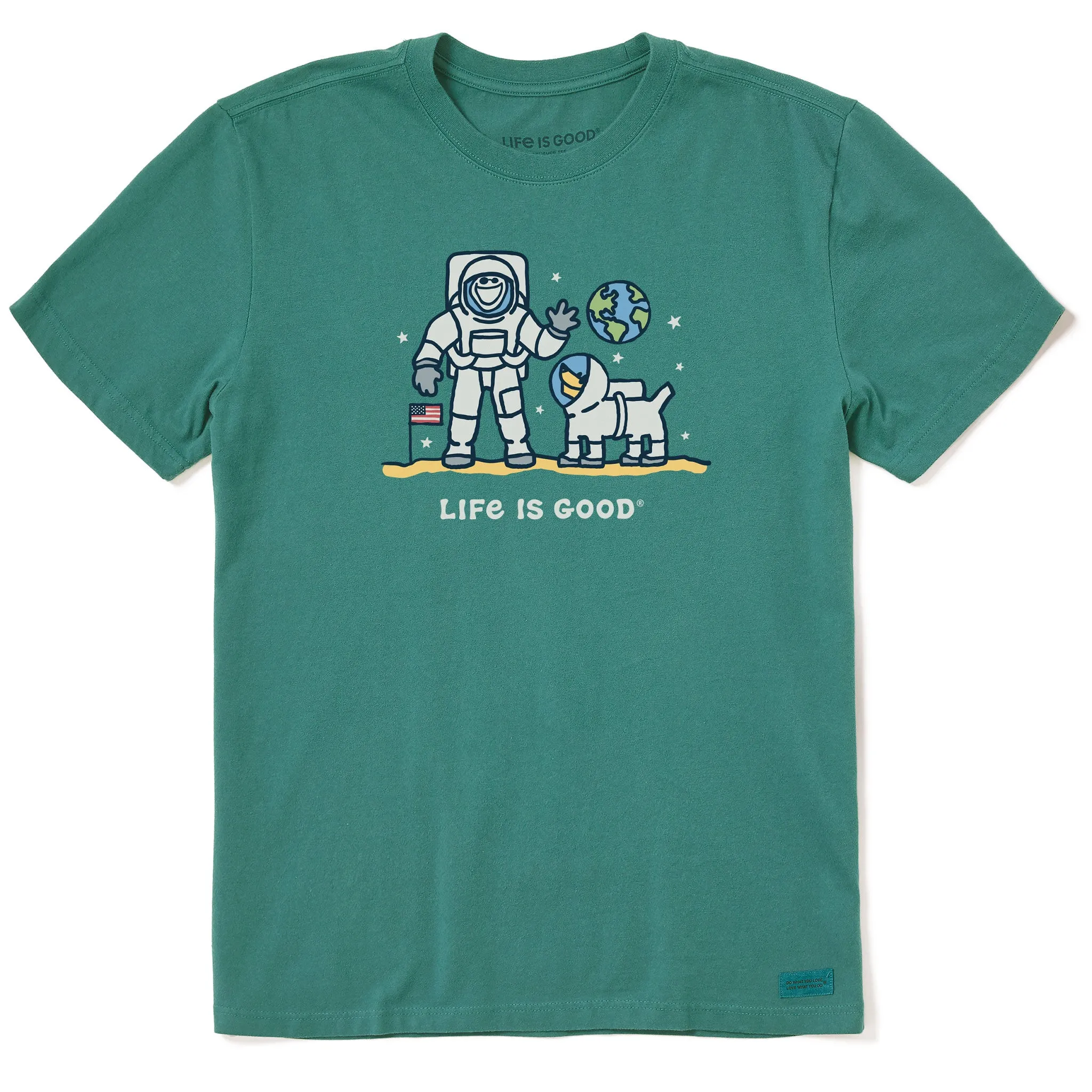Men's Moon Landing Jake Short Sleeve Crusher Tee Life is Good