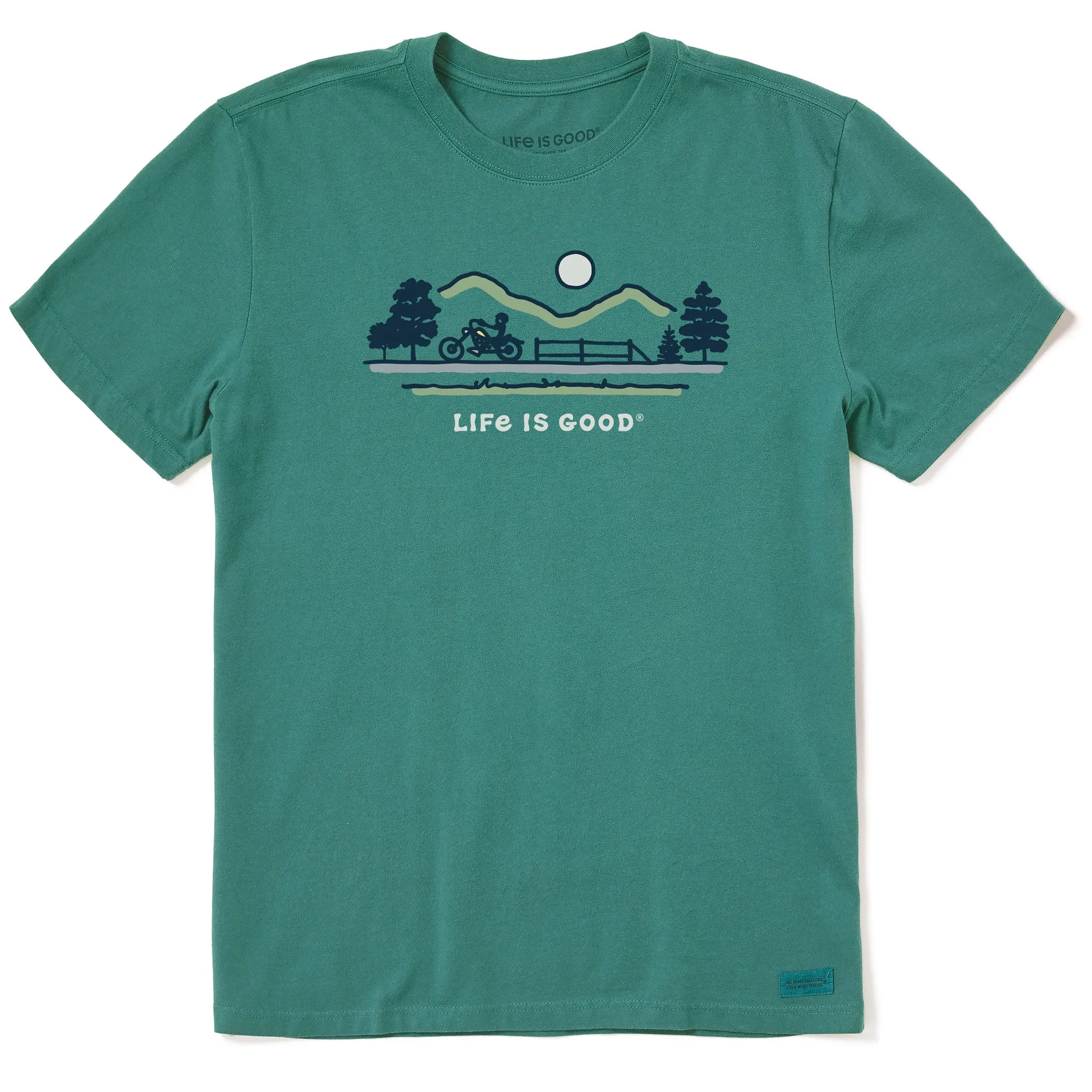 Men's Motorcycle Vista Short Sleeve Crusher Tee Life is Good