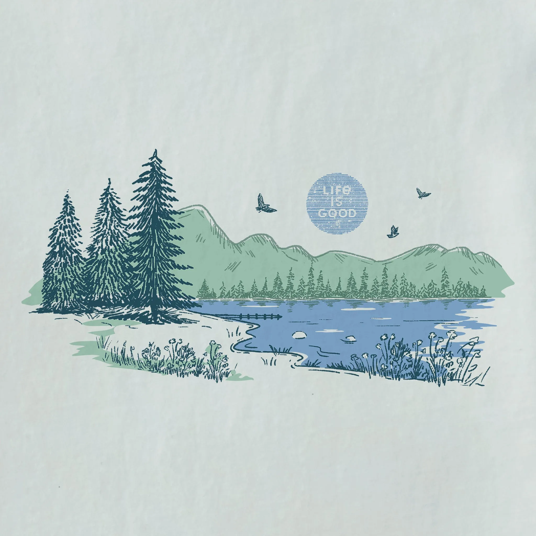 Men's Mountain Lake Short Sleeve Tee Life is Good