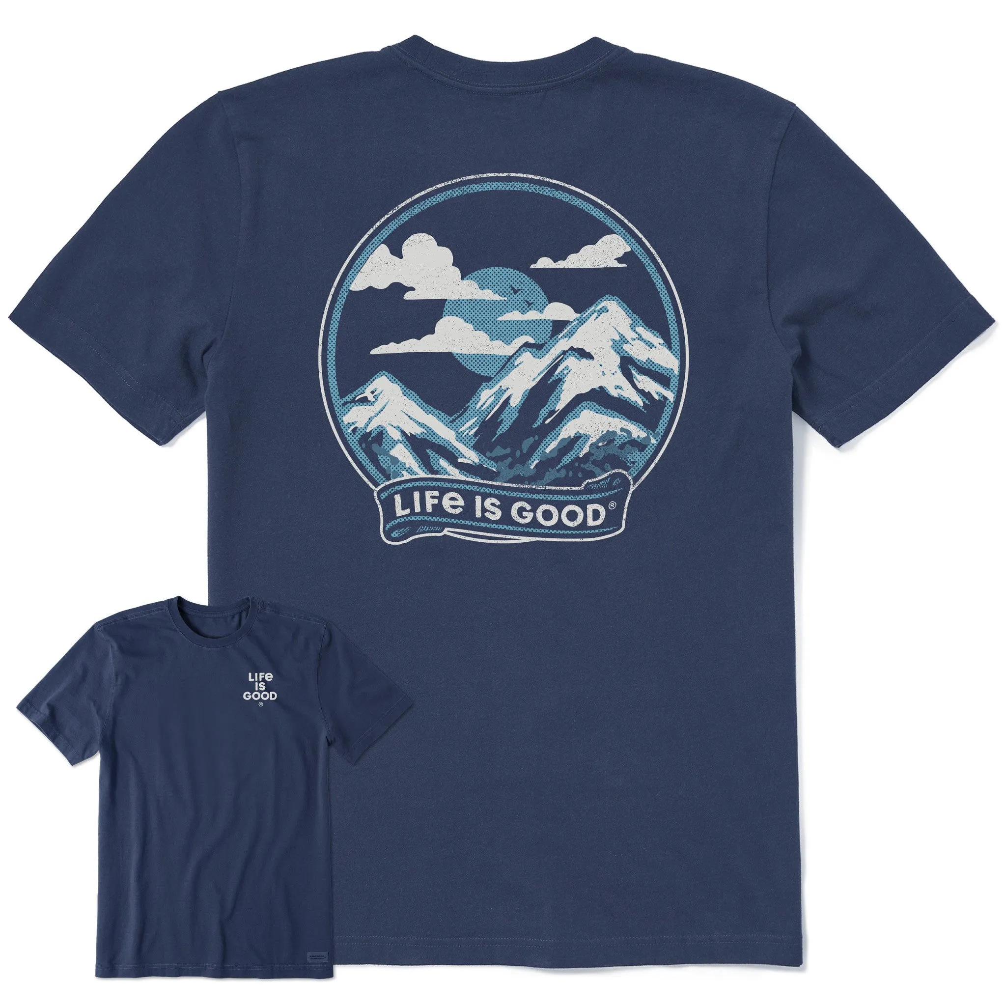 Men's Mountain Mist Short Sleeve Crusher Tee Life is Good