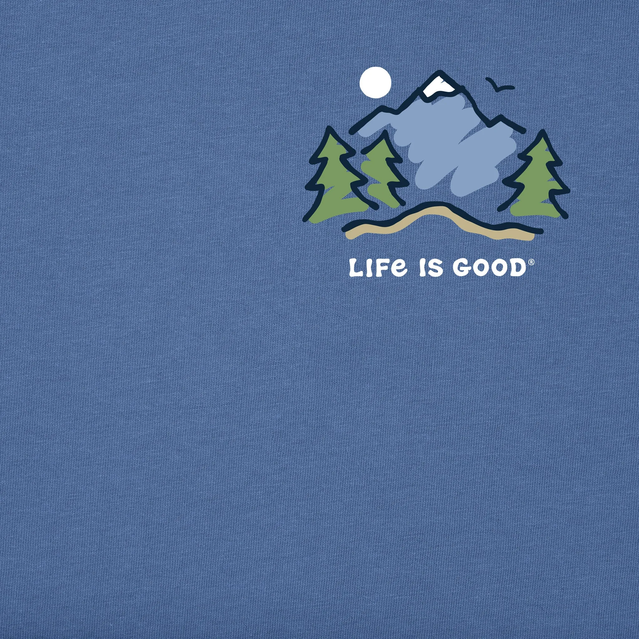 Men's Mountain Scene Short Sleeve Crusher Tee Life is Good