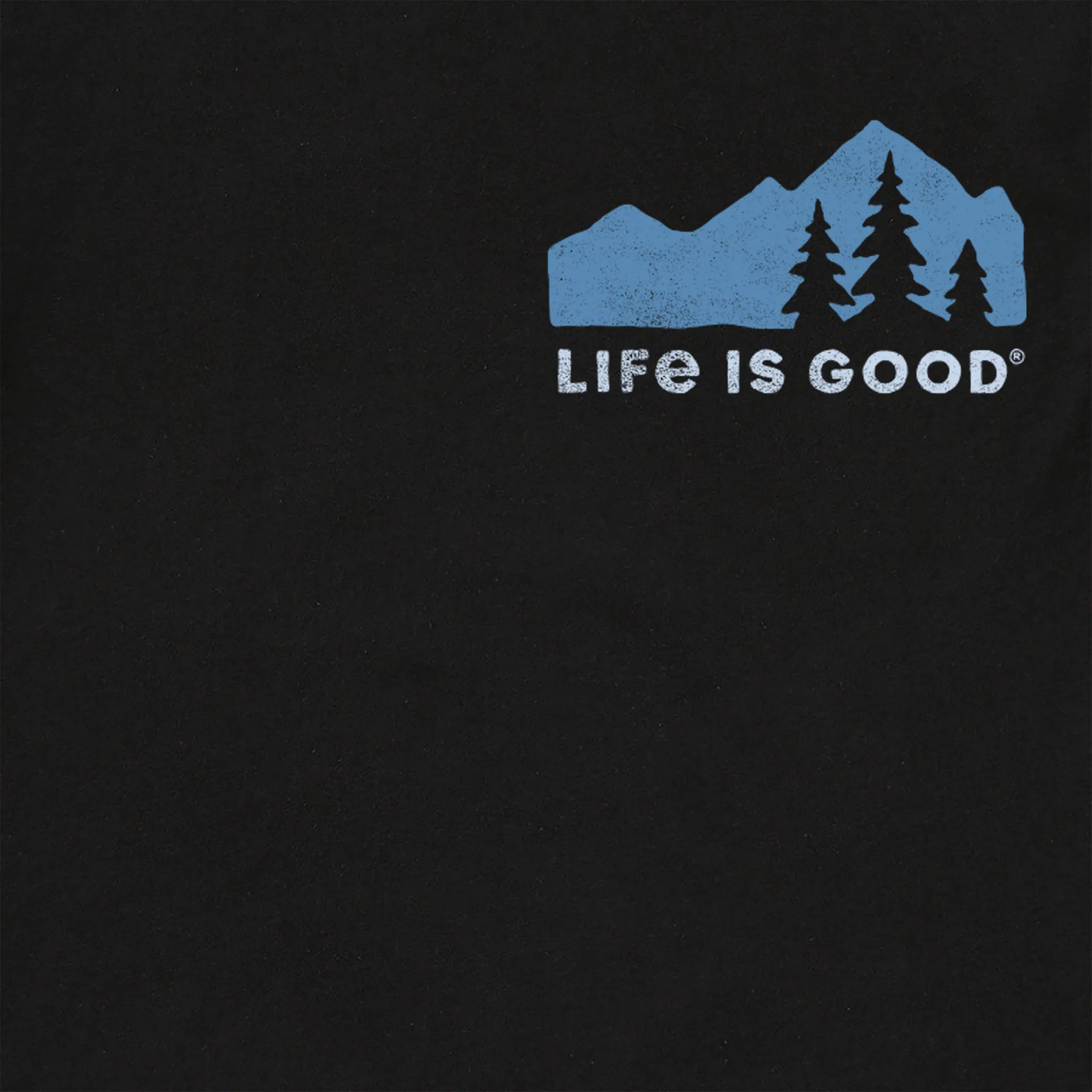 Men's Mountain Silhouette Long Sleeve Crusher Tee Life is Good
