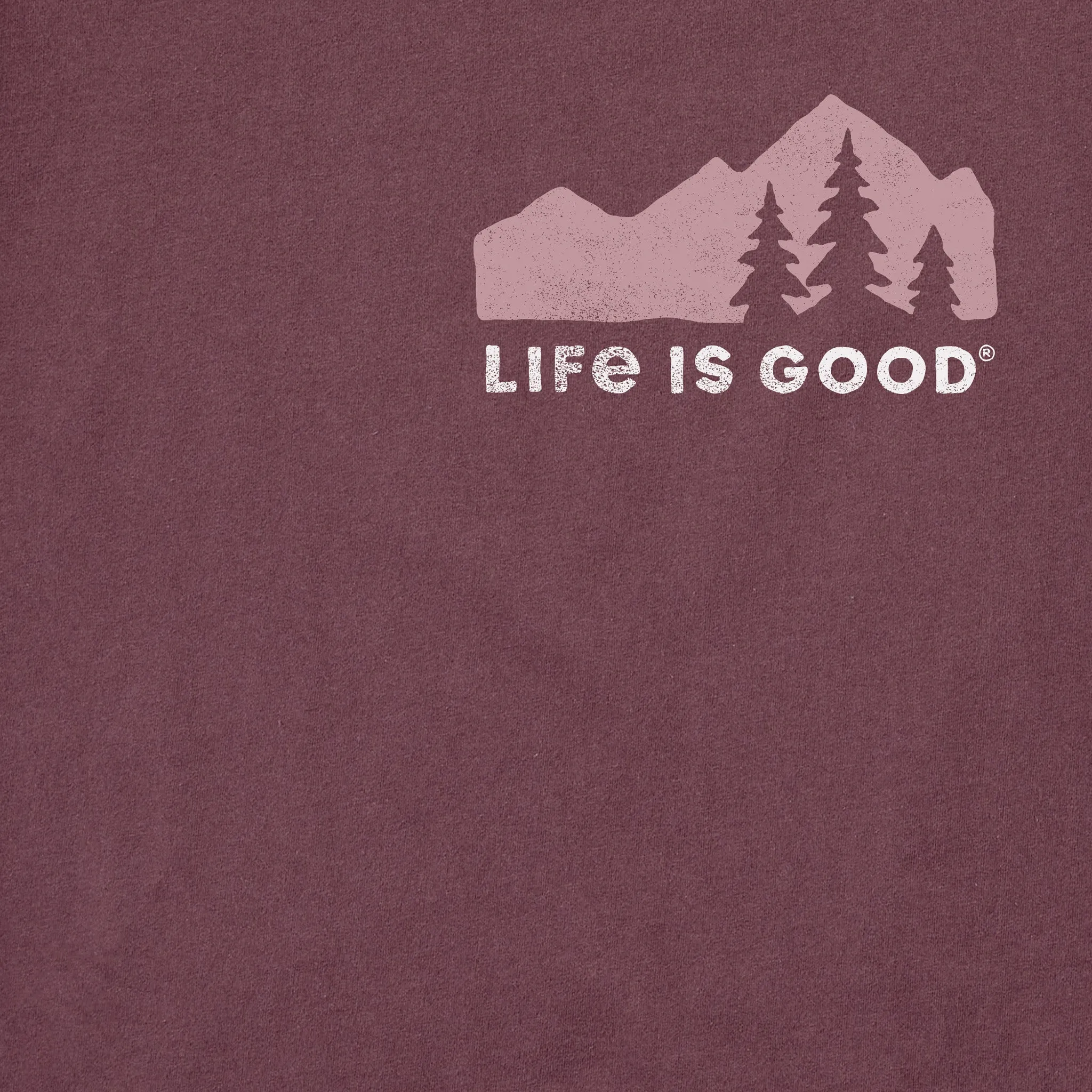 Men's Mountain Silhouette Long Sleeve Crusher Tee Life is Good