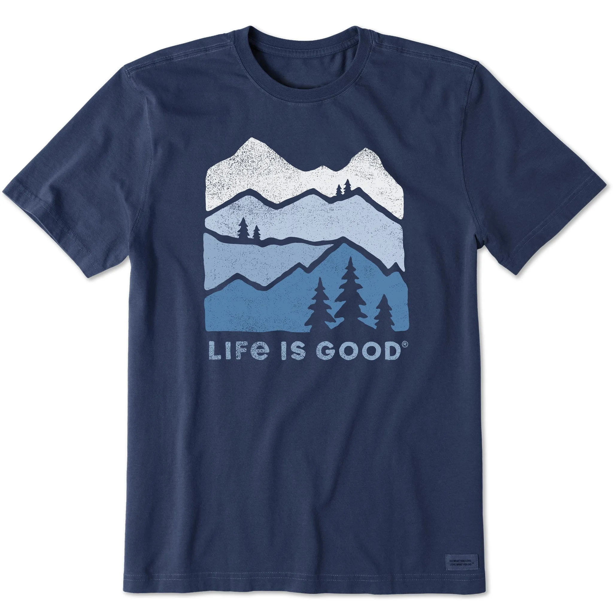 Men's Mountain Silhouette Short Sleeve Crusher Tee Life is Good