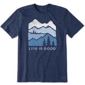Men's Mountain Silhouette Short Sleeve Crusher Tee Life is Good