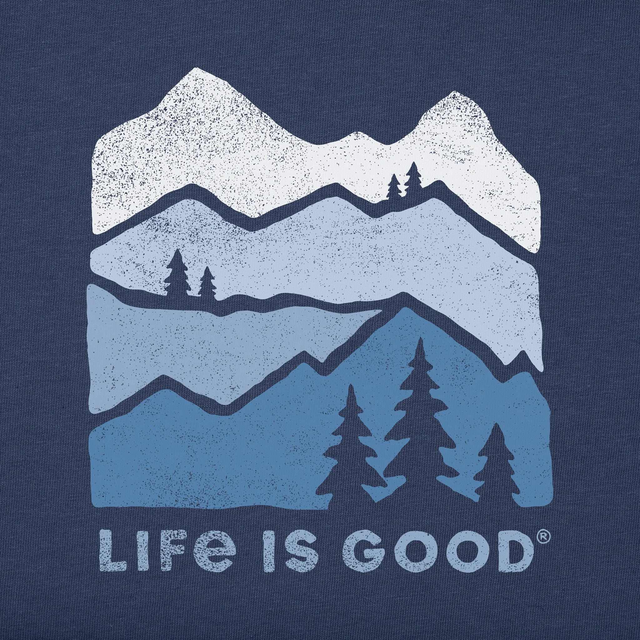 Men's Mountain Silhouette Short Sleeve Crusher Tee Life is Good