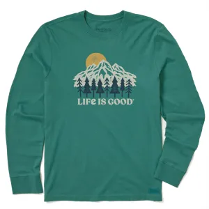 Men's Mountains and Trees Long Sleeve Crusher Tee Life is Good