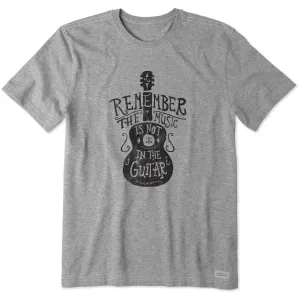 Men's Music is Not In the Guitar Short Sleeve Tee Life is Good