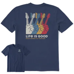 Men's Music Peace Guitars Short Sleeve Tee Life is Good
