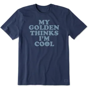 Men's My Golden Thinks I'm Cool Short Sleeve Tee Life is Good