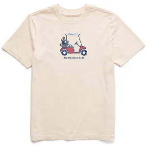 Men's My Weekend Ride Golf Short Sleeve Tee Life is Good