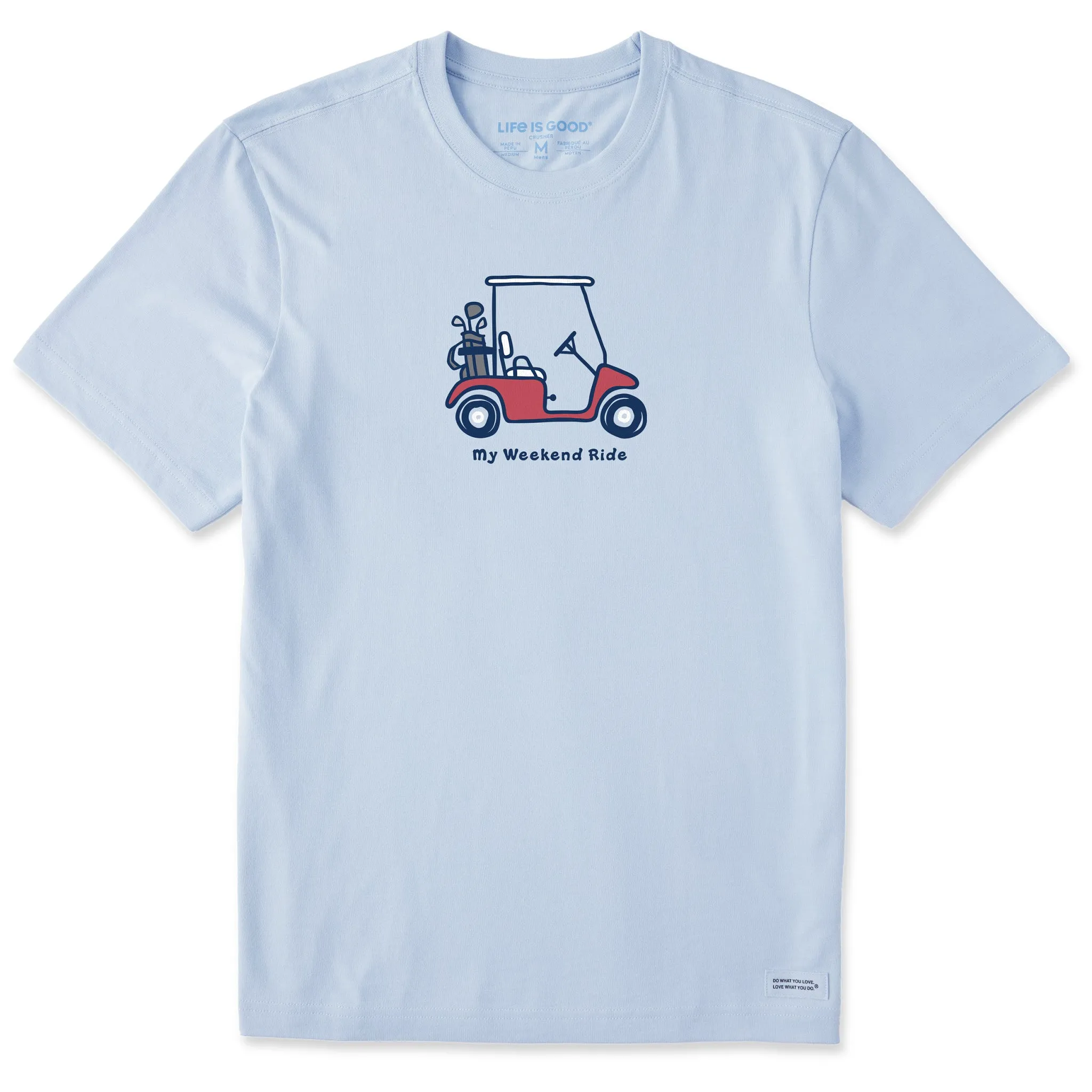 Men's My Weekend Ride Golf Short Sleeve Tee Life is Good