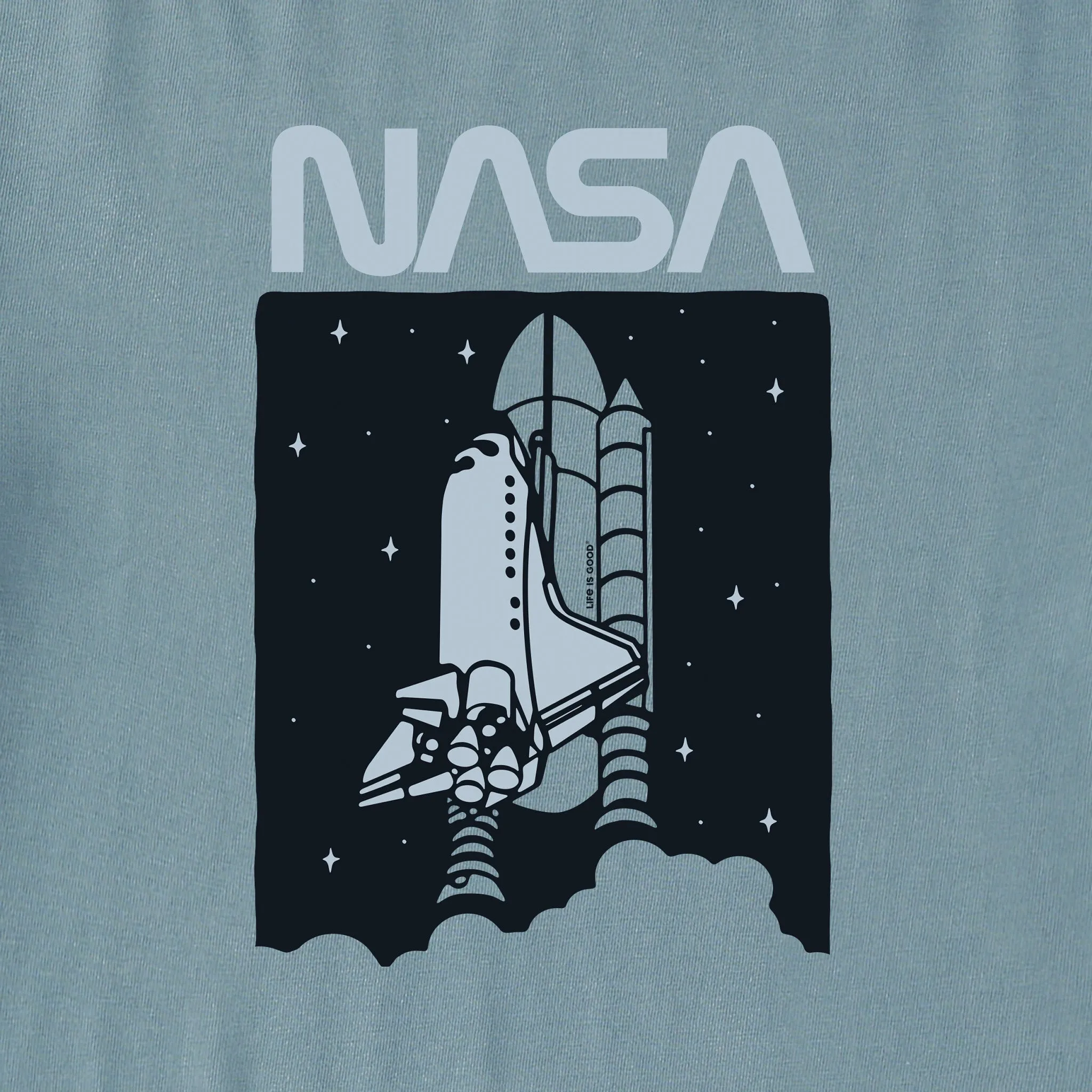 Men's NASA Blastoff Short Sleeve Crusher Tee Life is Good