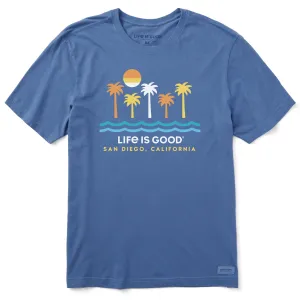 Men's ND Minimal Beach Scene San Diego Short Sleeve Crusher-LITE Tee Life is Good