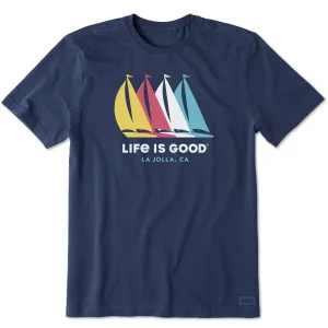 Men's ND Sailboats La Jolla Short Sleeve Crusher-LITE Tee Life is Good