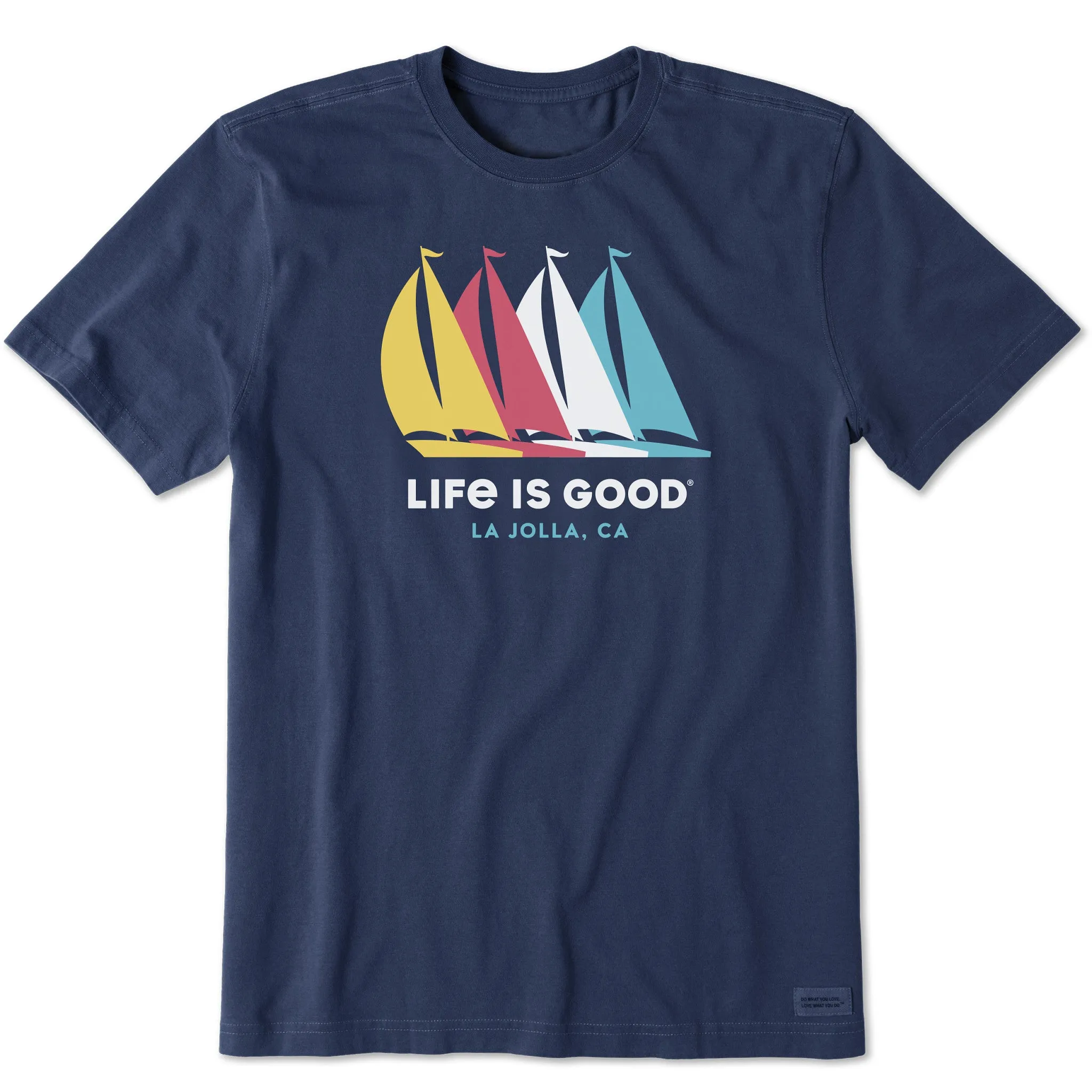 Men's ND Sailboats La Jolla Short Sleeve Crusher-LITE Tee Life is Good