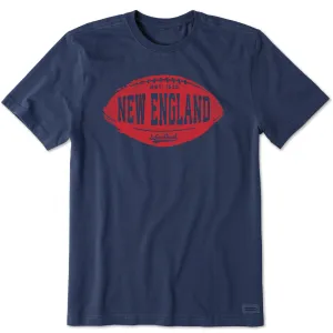 Men's New England Football Short Sleeve Crusher Tee Life is Good