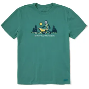 Men's No Particular Place To Go Short Sleeve Crusher Tee Life is Good