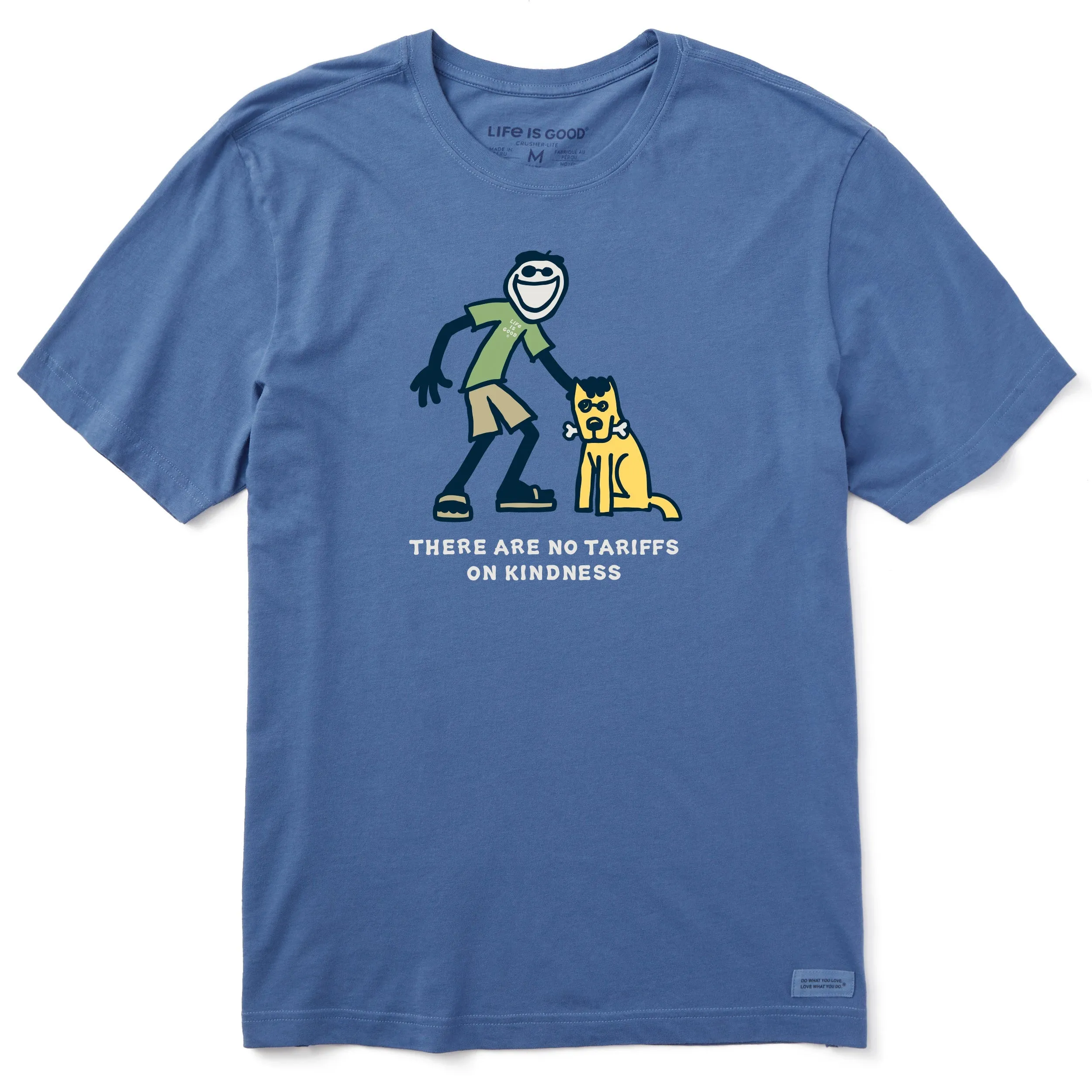Men's No Tariffs on Kindness Jake n Rocket Short Sleeve Crusher Tee Life is Good
