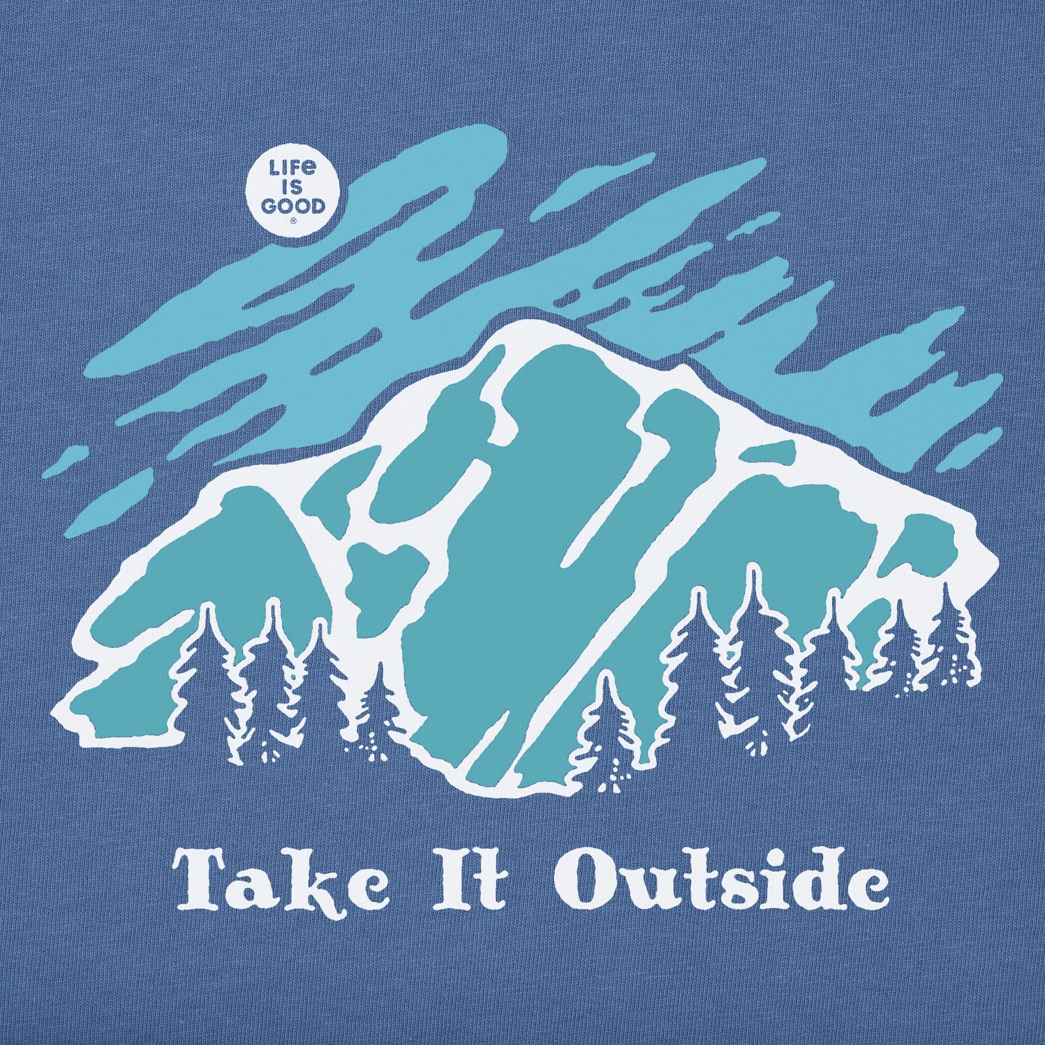 Men's Nostalgic Landscape Take it Outside Long Sleeve Crusher Tee Life is Good