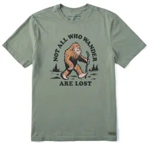 Men's Not All Who Wander Are Lost Bigfoot Short Sleeve Tee Life is Good
