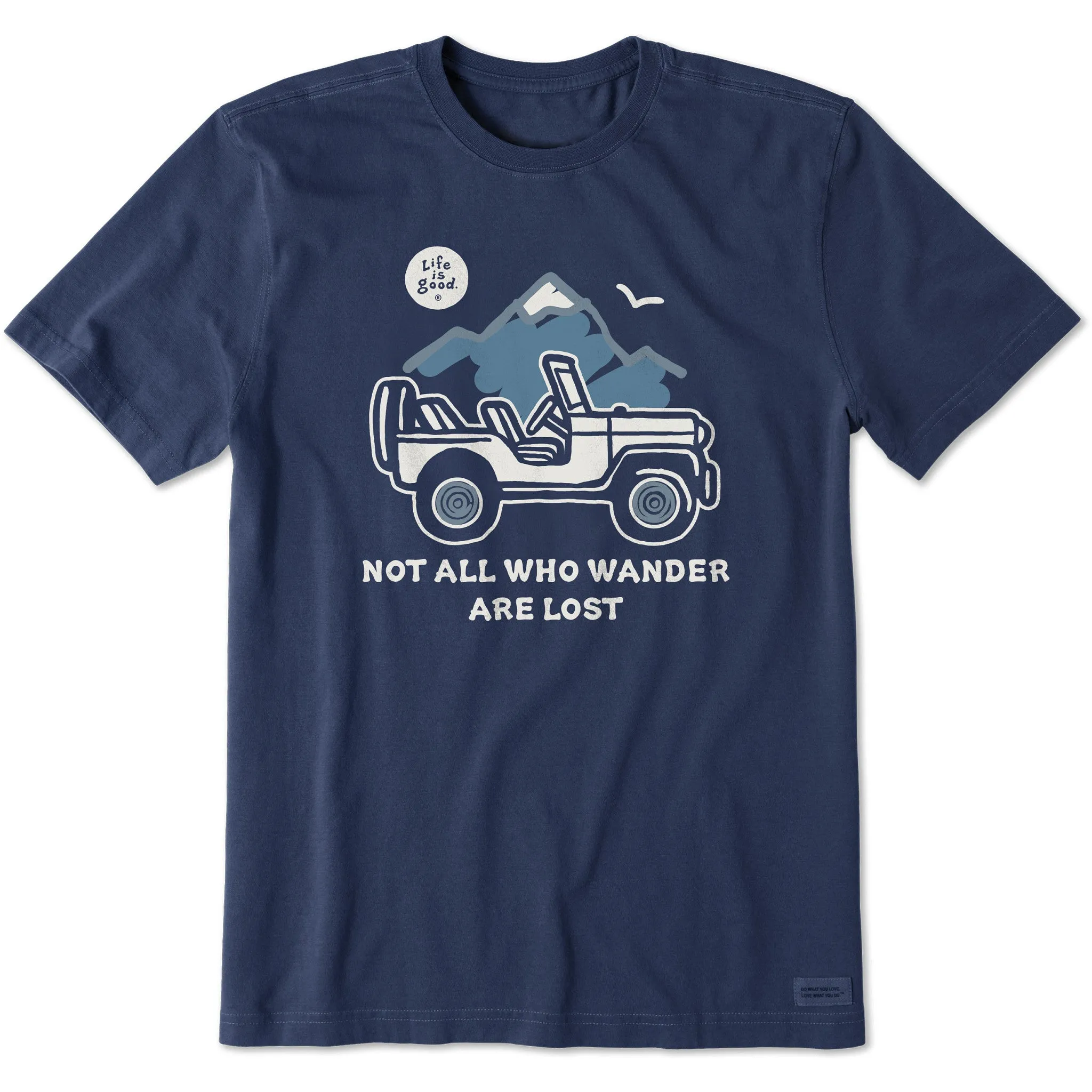 Men's Not All Who Wander Are Lost Jeep Short Sleeve Tee Life is Good