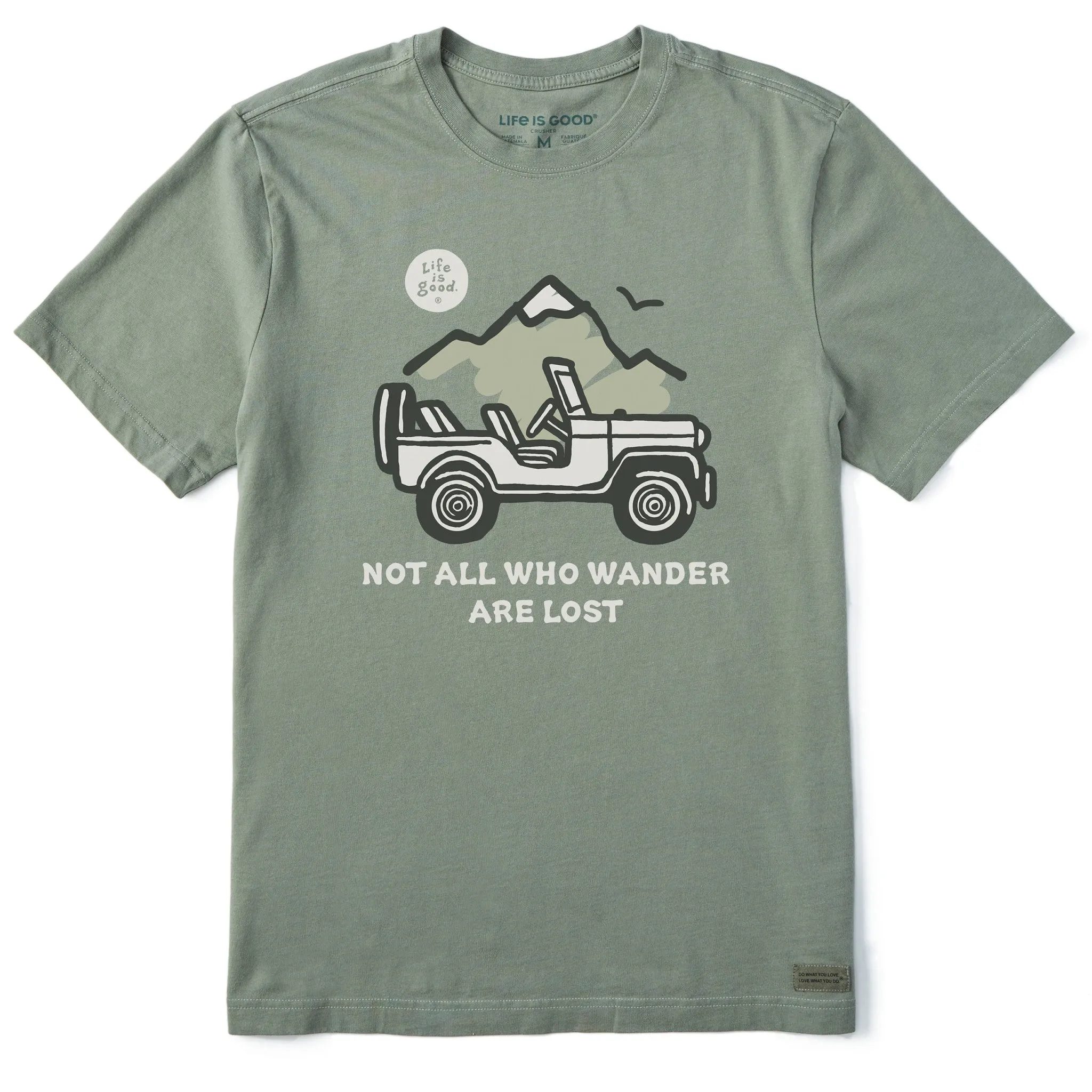 Men's Not All Who Wander Are Lost Jeep Short Sleeve Tee Life is Good
