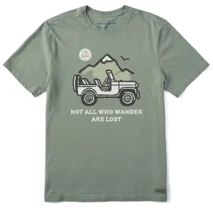 Men's Not All Who Wander Are Lost Jeep Short Sleeve Tee Life is Good