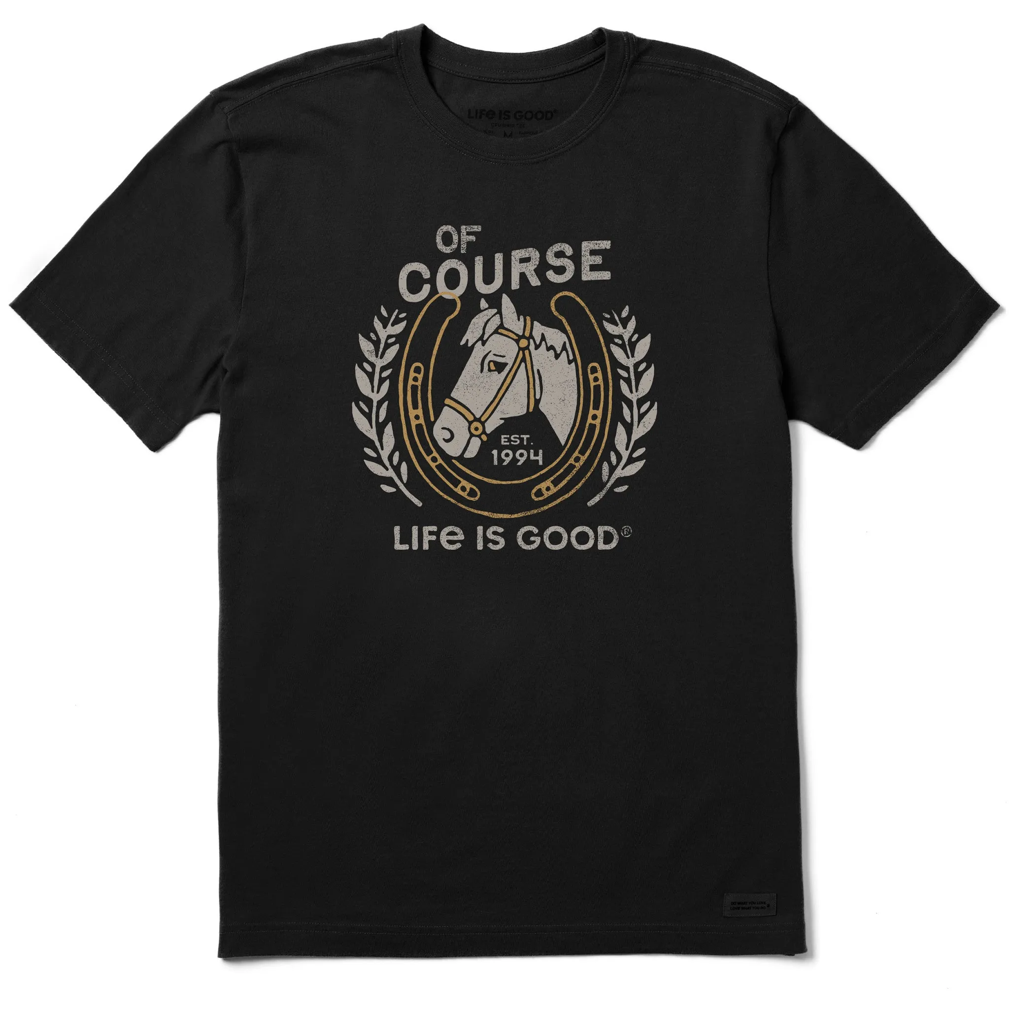 Men's Of Course Horse Short Sleeve Tee Life is Good