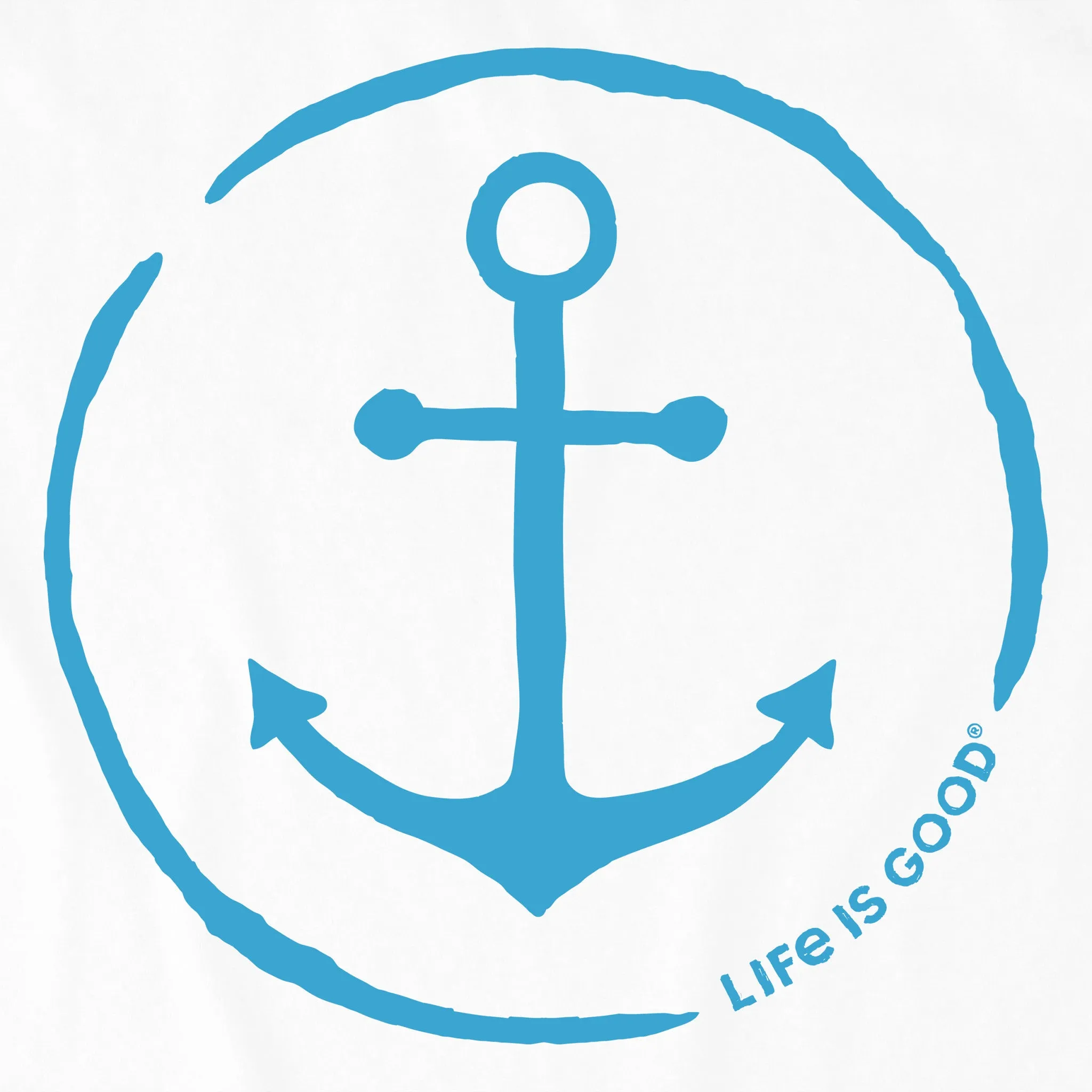 Men's Old Anchor Short Sleeve Crusher Tee Life is Good