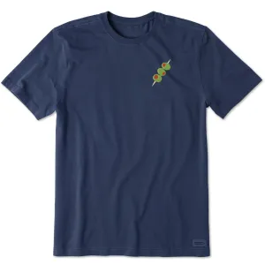 Men's Olive Stack Mini Short Sleeve Crusher Tee Life is Good