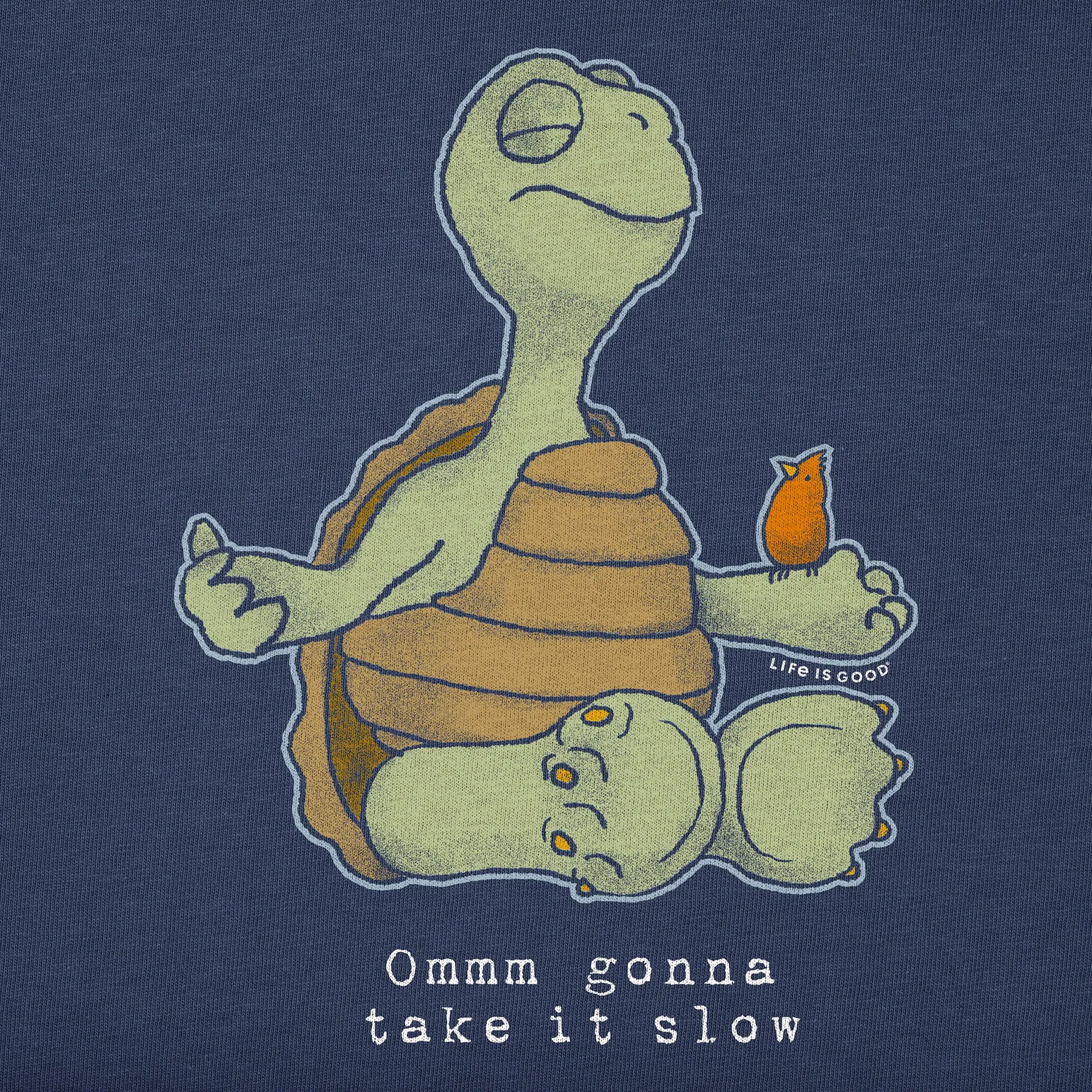 Men's Omm Gonna Take it Slow Turtle Short Sleeve Tee Life is Good