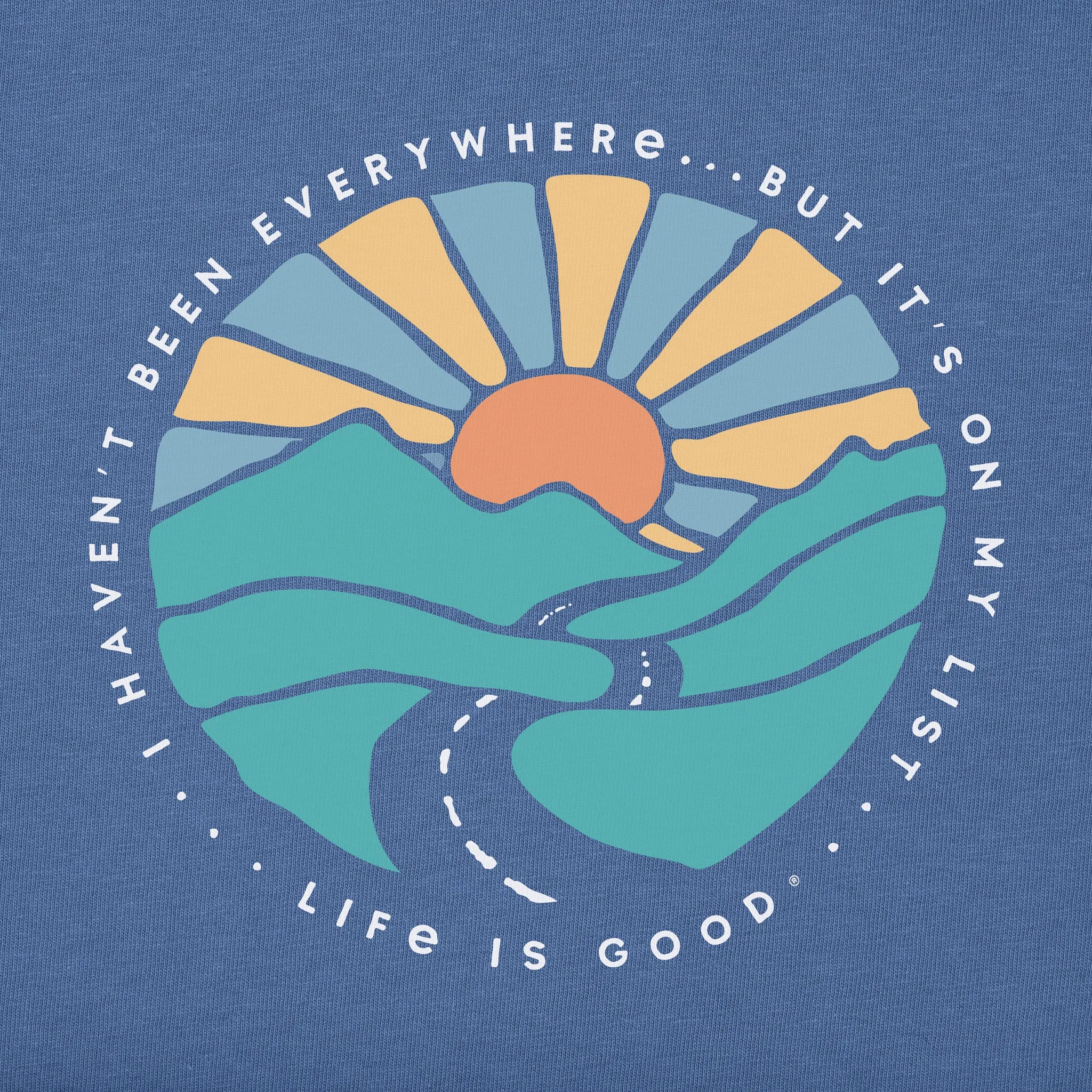 Men's On My List Sunset Short Sleeve Tee Life is Good
