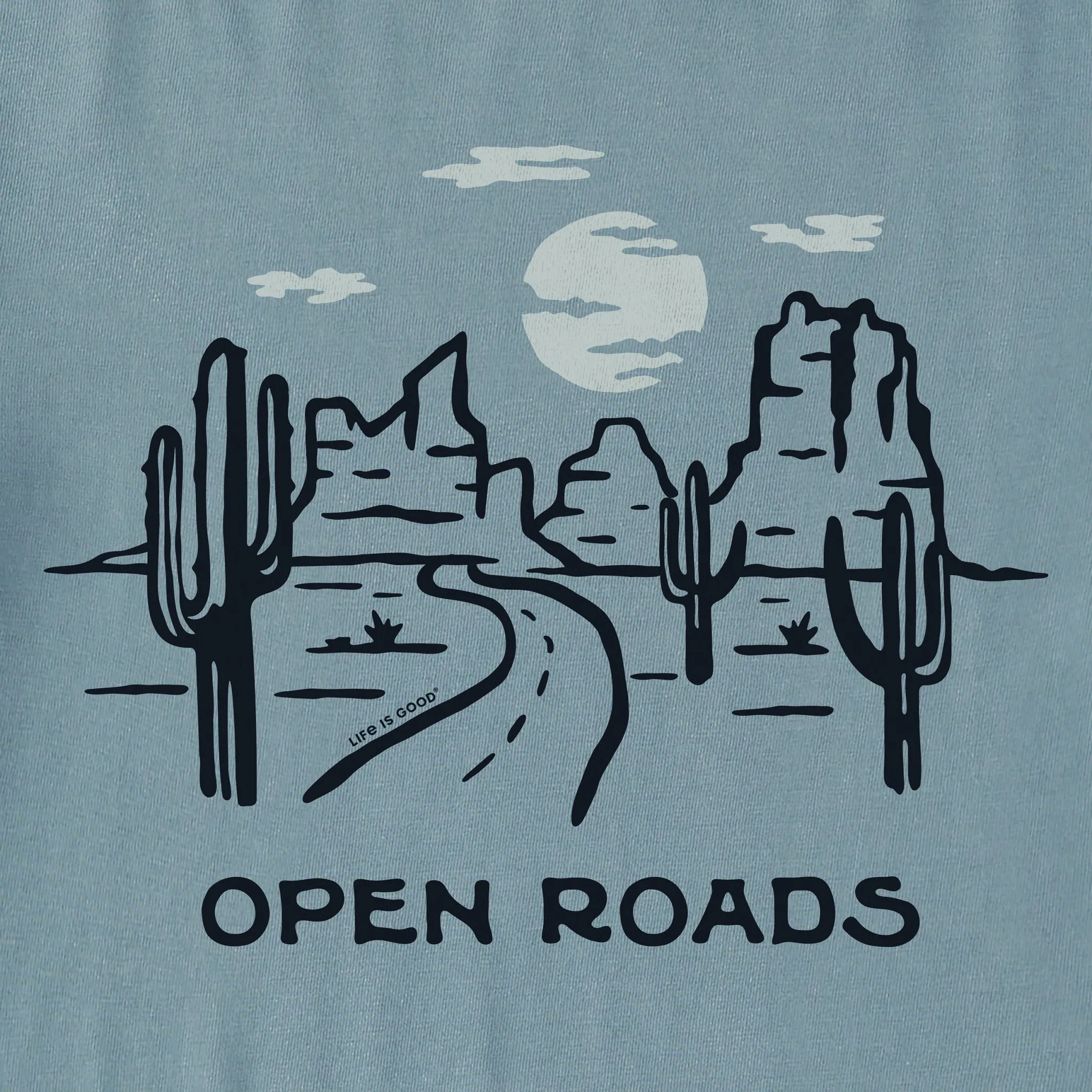 Men's Open Roads Desert Short Sleeve Crusher Tee Life is Good