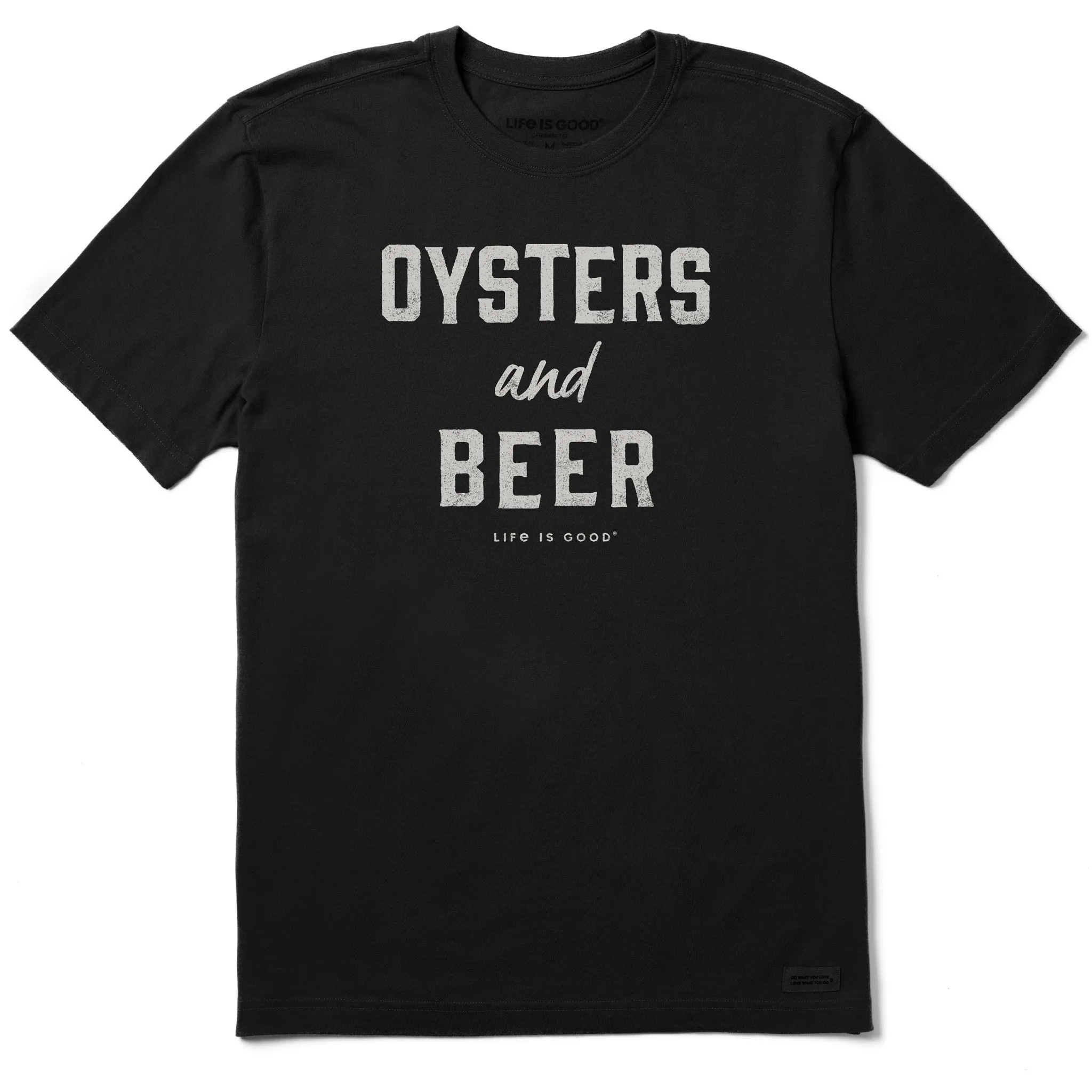 Men's Oysters and Beer Short Sleeve Tee Life is Good