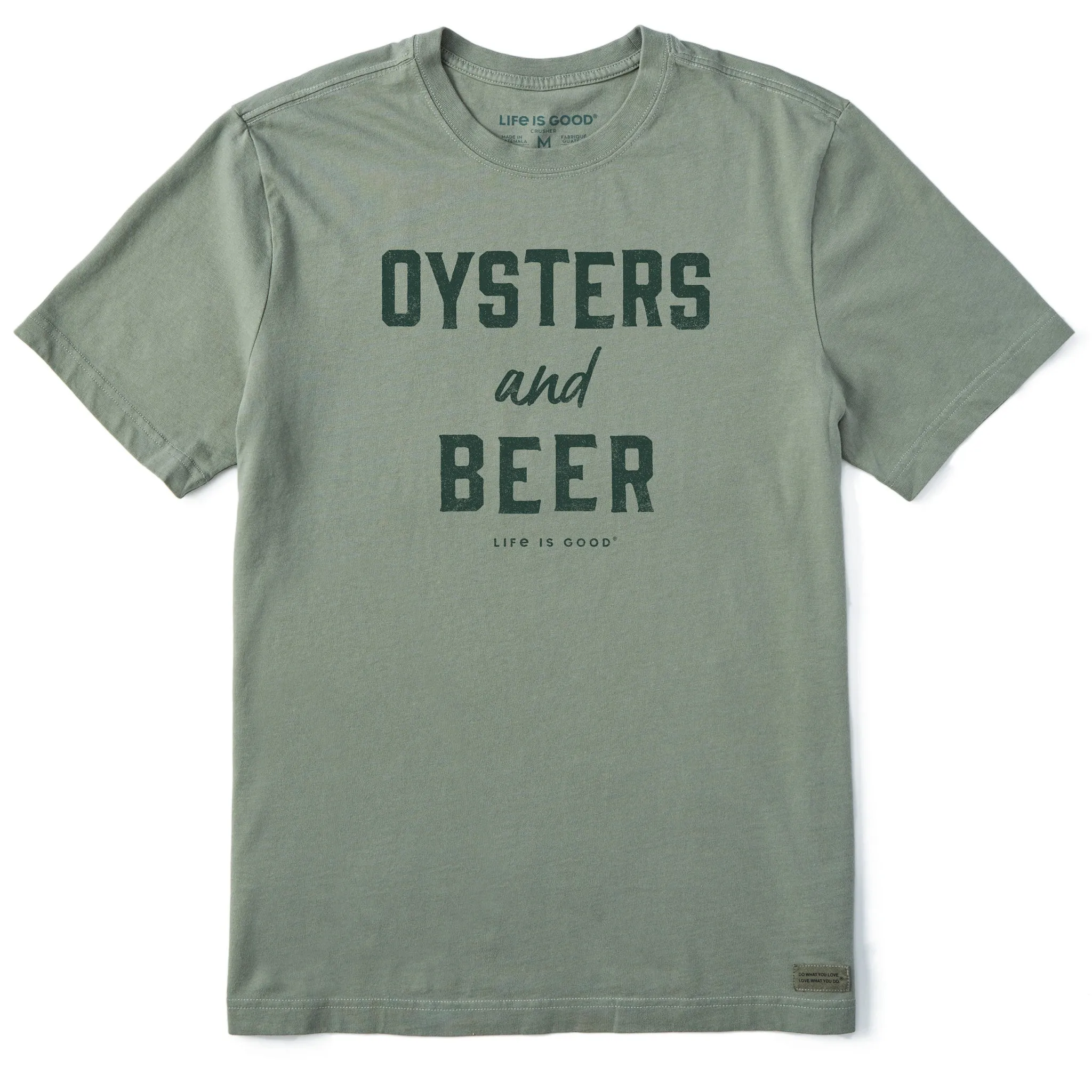 Men's Oysters and Beer Short Sleeve Tee Life is Good