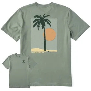 Men's Palm Tree Beach Short Sleeve Tee Life is Good