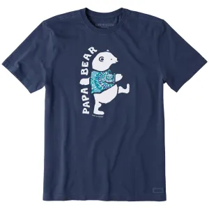 Men's Papa Bear Tie Dye Short Sleeve Crusher Tee Life is Good