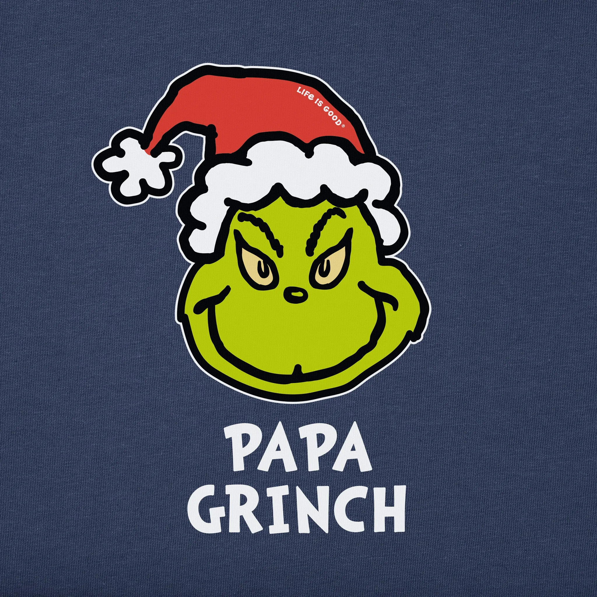 Men's Papa Grinch Long Sleeve Crusher Tee Life is Good