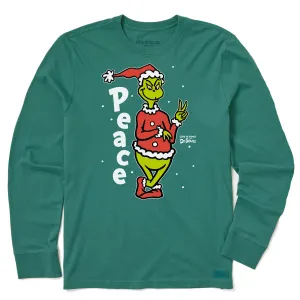 Men's Peace Grinch Long Sleeve Crusher Tee Life is Good