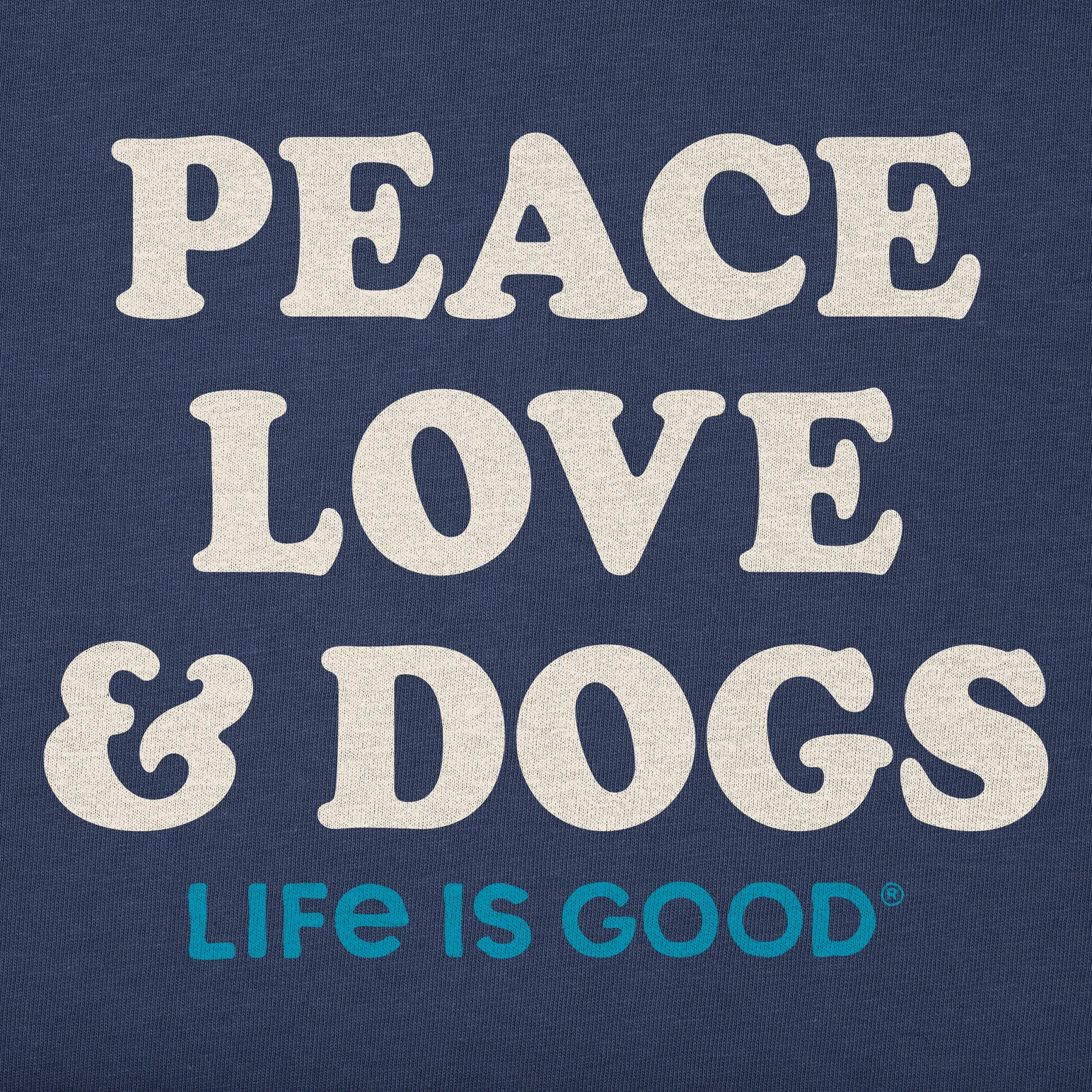 Men's Peace Love & Dogs Short Sleeve Tee Life is Good