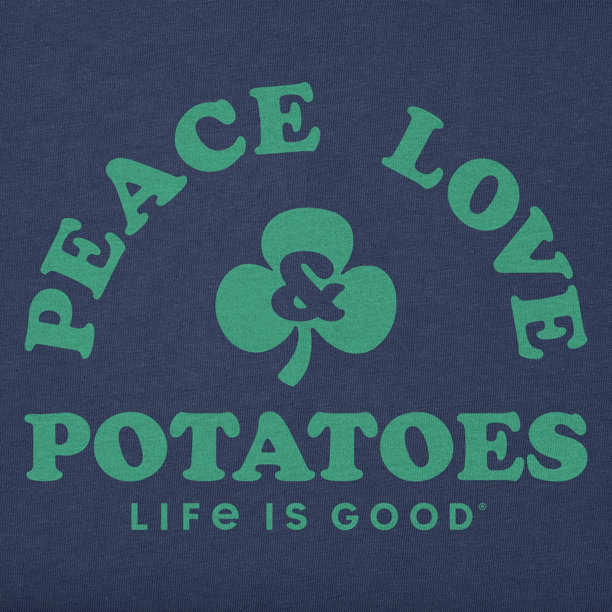 Men's Peace Love & Potatoes Short Sleeve Tee Life is Good