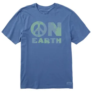 Men's Peace on Earth Globe Short Sleeve Tee Life is Good