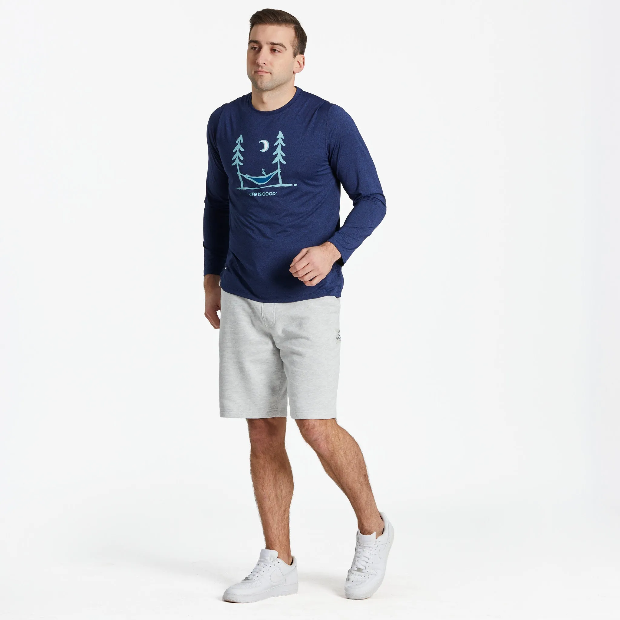 Men's Peace Out Long Sleeve Active Tee Life is Good