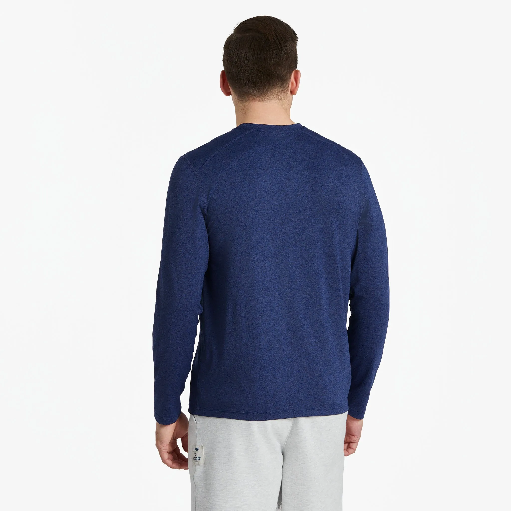Men's Peace Out Long Sleeve Active Tee Life is Good