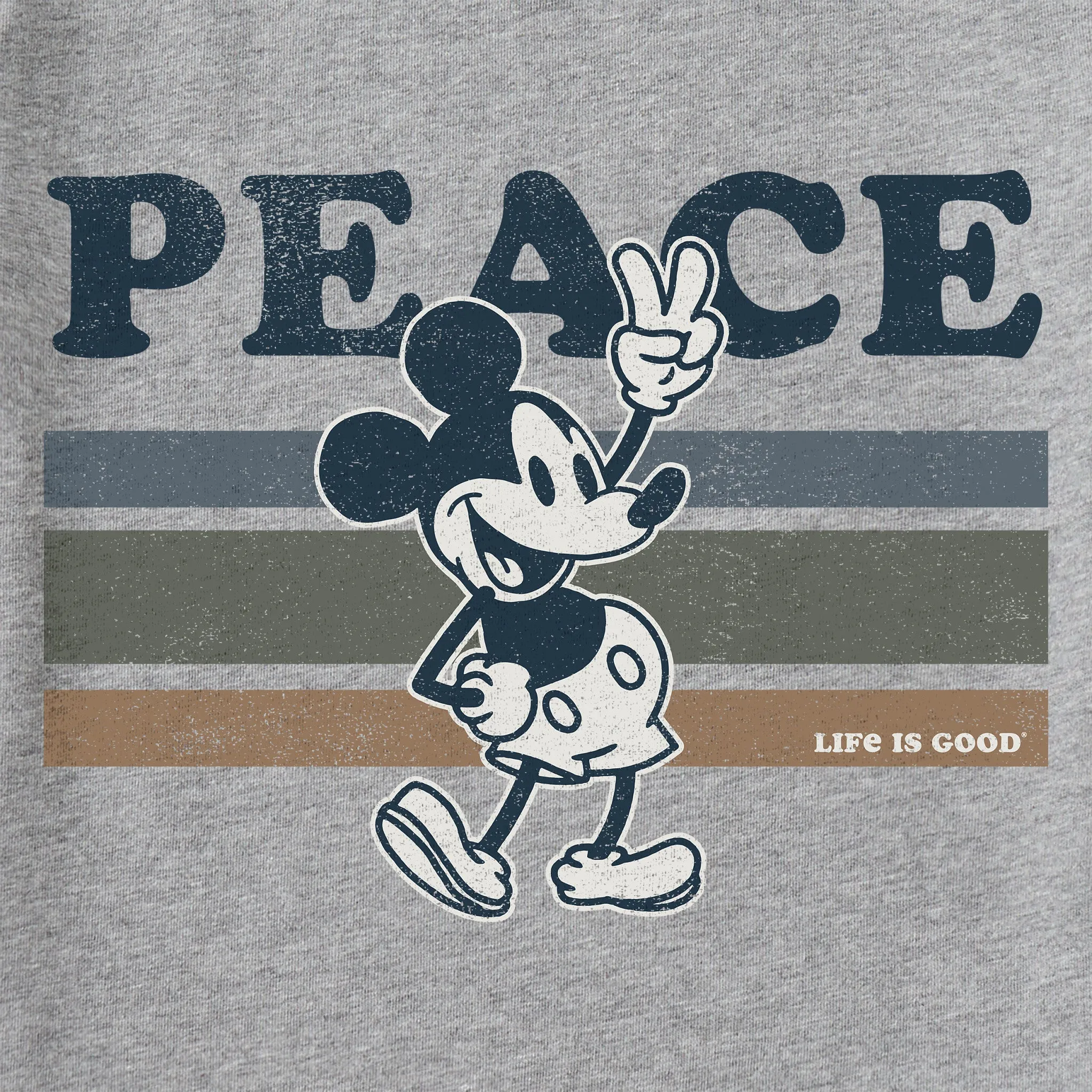 Men's Peace Willie Stripes Short Sleeve Tee Life is Good