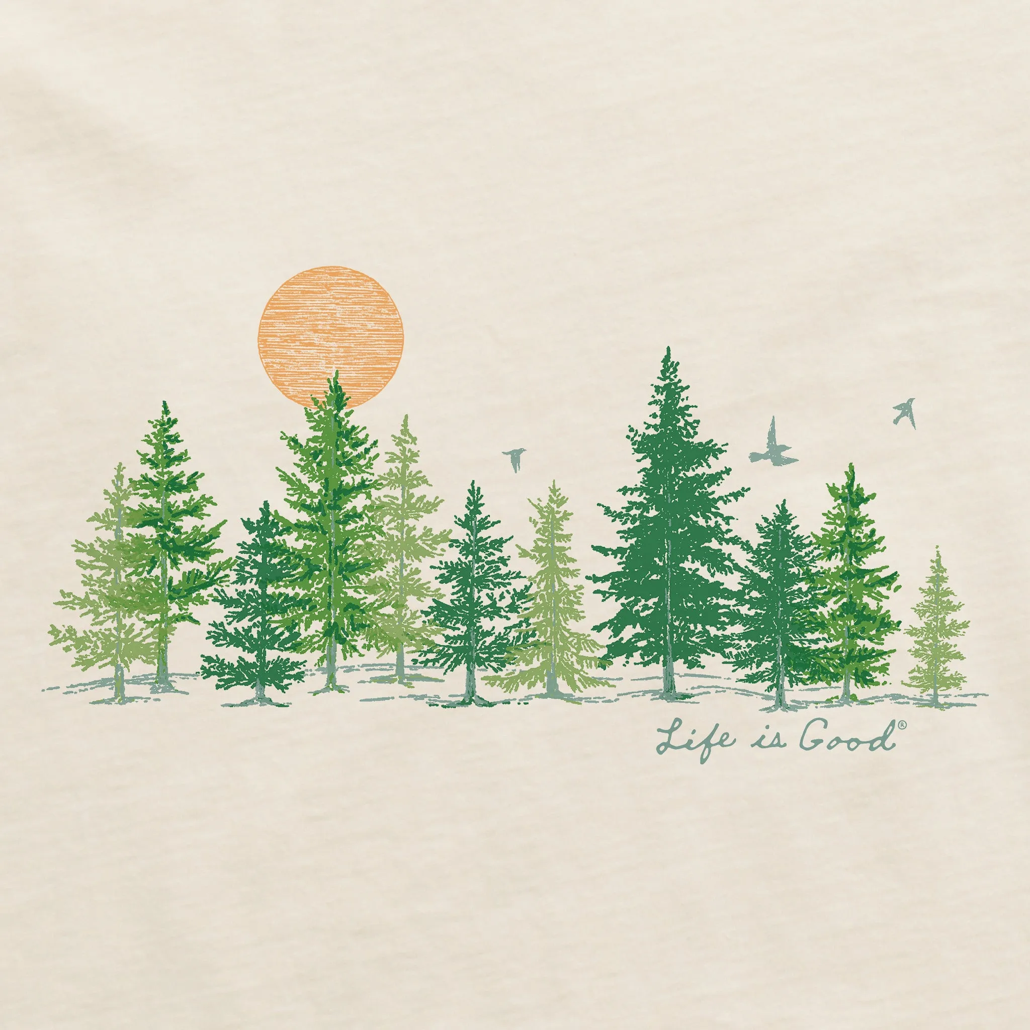 Men's Peaceful Pines Short Sleeve Crusher Tee Life is Good