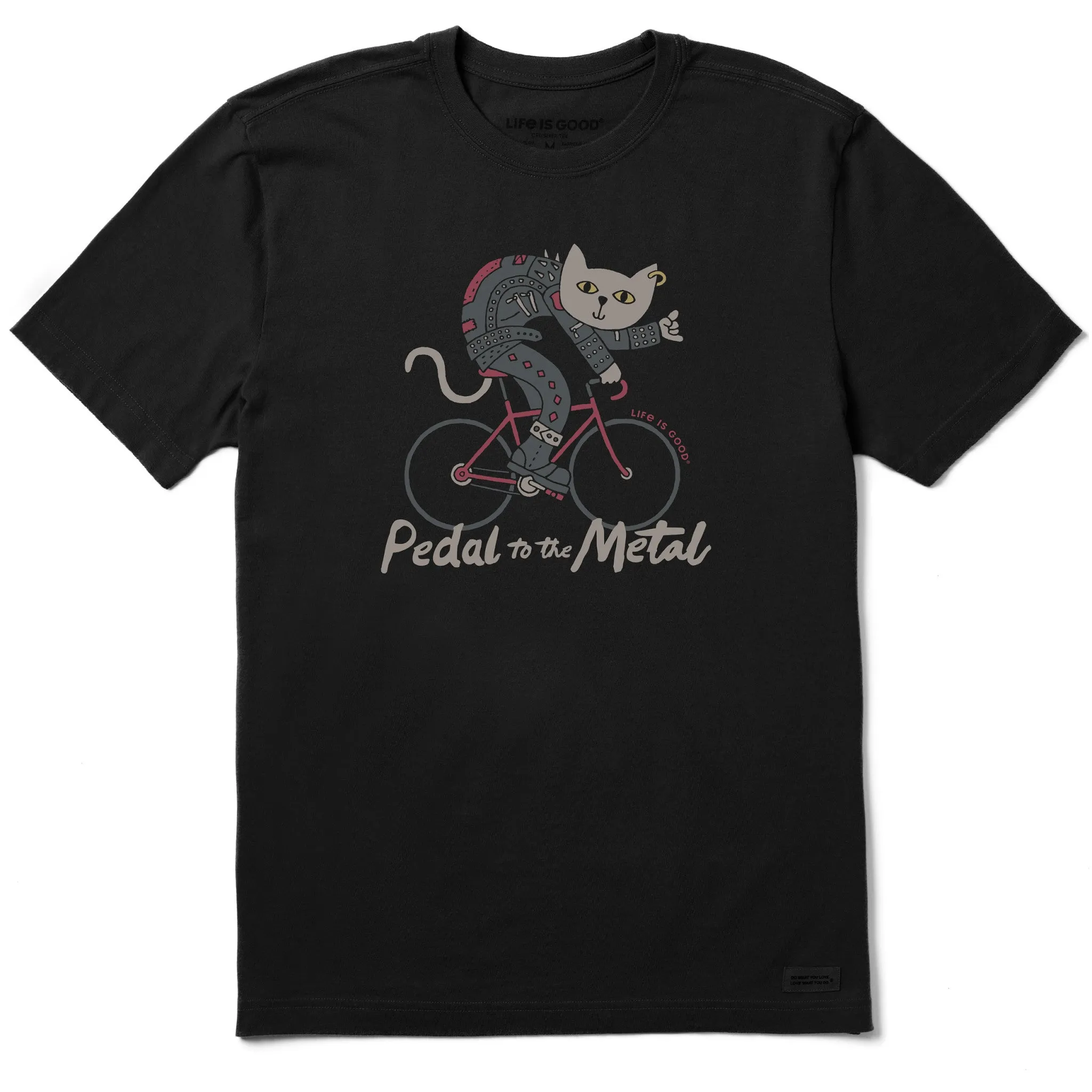 Men's Pedal to the Metal Short Sleeve Crusher Tee Life is Good