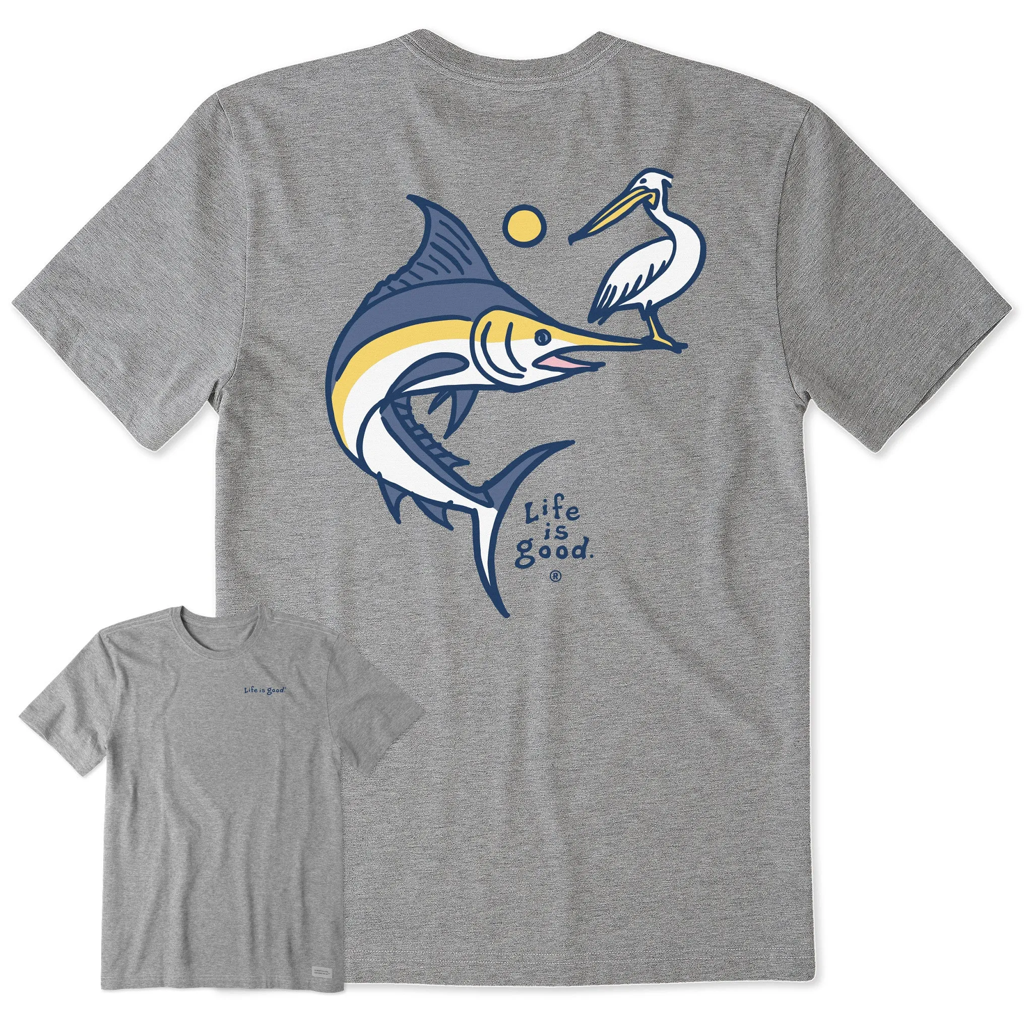 Men's Pelican and Marlin Short Sleeve Tee Life is Good