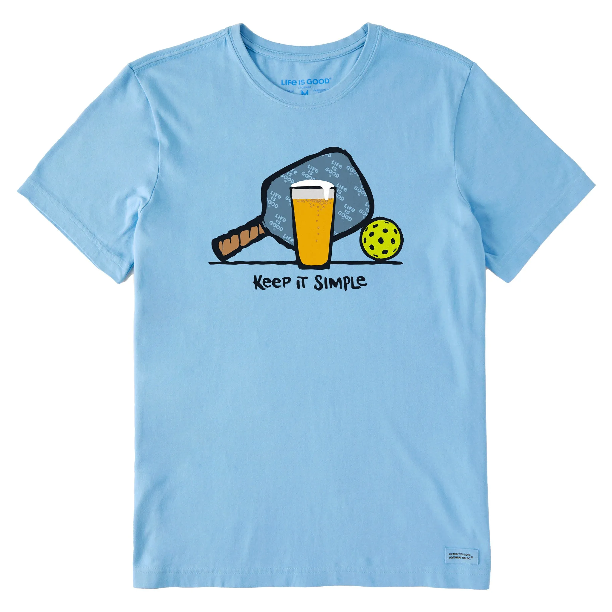 Men's Pickleball & Beer Short Sleeve Tee Life is Good